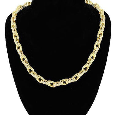 14K Yellow Gold Mens Diamond Custom Made Chain 22.00 Ctw